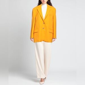 Erika Cavallini Women's Single Breasted Blazer Size 40 (US Size 4) Made In Italy